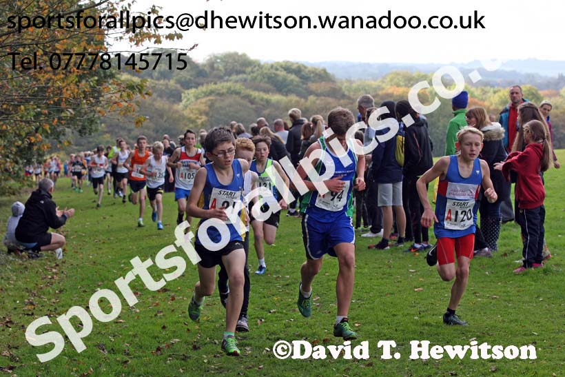 Boys under-13s Northern Cross Country Relays. Photo: David T. Hewitson/Sports for All Pics